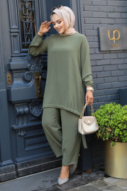 Modest Khaki Dual Suit 65876HK - 2