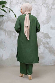  Modest Khaki Plus Size Dual Suit 25492HK - 3