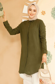 Modest Khaki Tunic 11715HK 