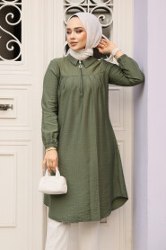 Modest Khaki Tunic 1467HK - 2