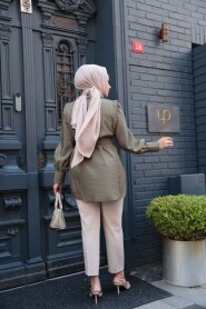 Modest Khaki Tunic 19028HK - 4