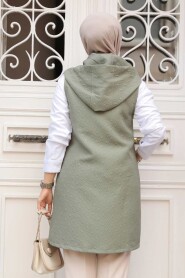 Modest Khaki Vest 80264HK - 3