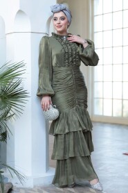 Modest Khaki Wedding Dress 50271HK 