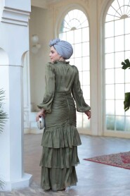 Modest Khaki Wedding Dress 50271HK - 4