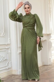 Modest Khaki Wedding Dress 52285HK - 4