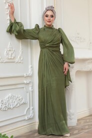Modest Khaki Wedding Dress 52285HK - 3