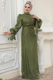 Modest Khaki Wedding Dress 52285HK - 2