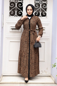 Modest Leopard Dress 23927LP - 2