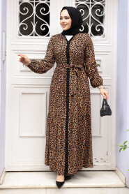 Modest Leopard Dress 23927LP - 1
