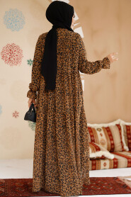 Modest Leopard Maxi Dress 23605LP - 3