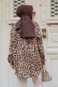Modest Leopard Patterned Tunic 21404LP - 3