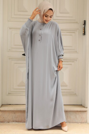 Modest Light Green Abaya Dress 330010AGR - 2