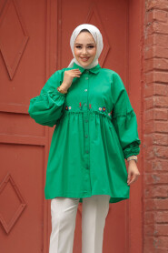 Modest Light Green Top 40603AY - 2