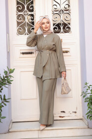 Modest Light Khaki Dual Suit 19029AHK - 2