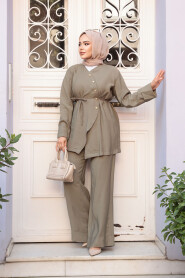 Modest Light Khaki Dual Suit 19029AHK - 1