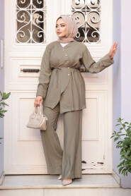 Modest Light Khaki Dual Suit 19029AHK - 3