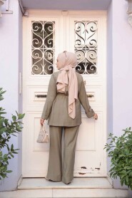 Modest Light Khaki Dual Suit 19029AHK - 4