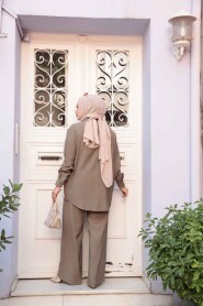Modest Light Khaki Dual Suit 19030AHK - 3