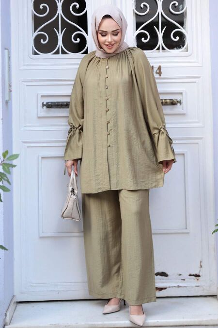 Modest Light Khaki Dual Suit 30451AHK - NEVA STYLE