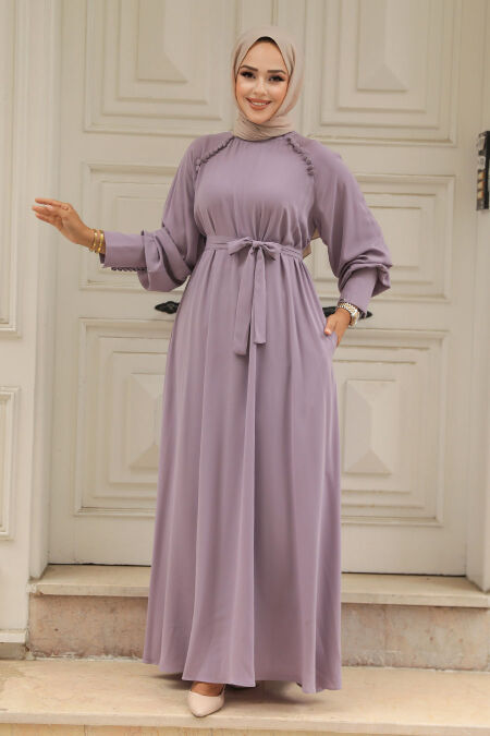 Modest Lila Abaya Dress 330104LILA - NEVA STYLE