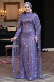 Modest Lila Bridesmaid Dress 51841LILA - 2