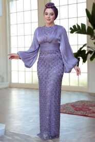 Modest Lila Engagement Gown 4961LILA - 2