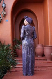 Modest Lila Engagement Gown 51403LILA - 4