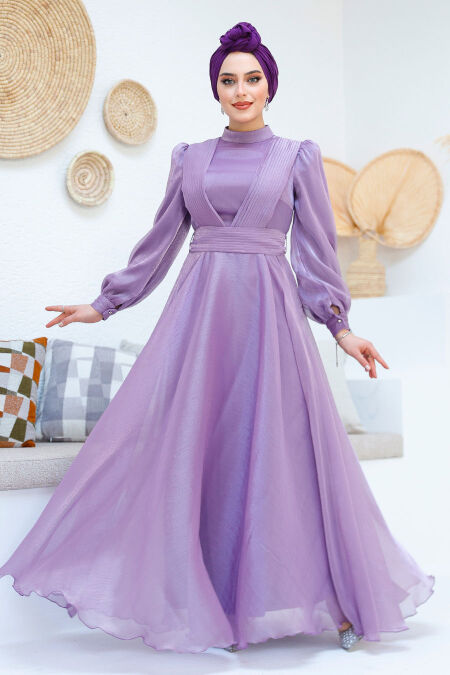 Modest Lila Evening Dress 45701LILA - NEVA STYLE