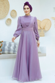 Modest Lila Evening Dress 45701LILA - 4