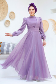 Modest Lila Evening Dress 45701LILA - 2