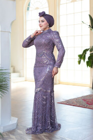 Modest Lila Evening Dress 51636LILA - 1