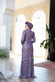 Modest Lila Evening Dress 51636LILA - 5