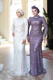 Modest Lila Evening Dress 51636LILA - 2
