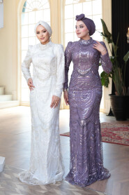 Modest Lila Evening Dress 51636LILA - 4