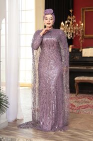 Modest Lila Evening Dress 52361LILA - 2