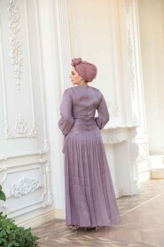 Modest Lila Evening Dress 53631LILA - 4