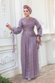 Modest Lila Evening Dress 53631LILA - 2