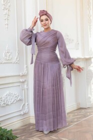 Modest Lila Evening Dress 53631LILA - 3