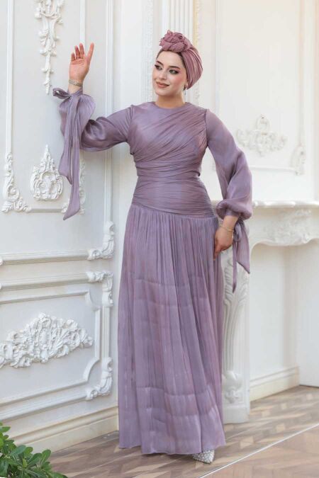 Modest Lila Evening Dress 53631LILA - NEVA STYLE