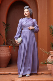 Modest Lila Evening Gown 44081LILA - 2