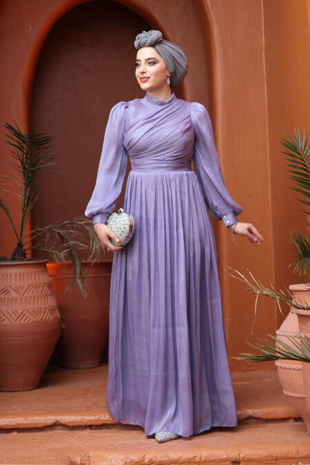 Modest Lila Evening Gown 44081LILA - NEVA STYLE