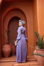 Modest Lila Evening Gown 44081LILA - 4