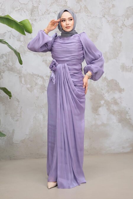 Modest Lila Evening Gown 51203LILA - NEVA STYLE