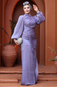 Modest Lila Evening Long Dress 50781LILA - 2
