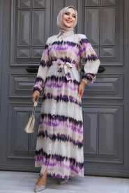 Modest Lila Long Dress 23551LILA - 2