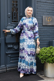 Modest Lila Long Sleeve Dress 23931LILA - 2