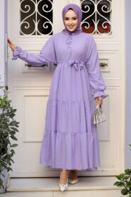 Modest Lila Pastel Dress 14232LILA - 2