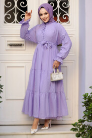 Modest Lila Pastel Dress 14232LILA - 3