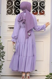 Modest Lila Pastel Dress 14232LILA - 4