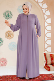 Modest Lila Plus Size Abaya 45282LILA 